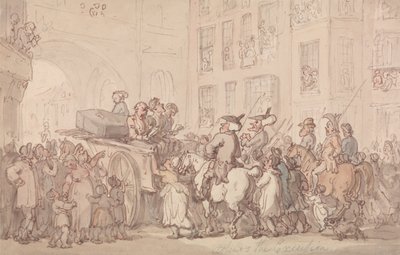 Dr. Syntax Attends the Execution by Thomas Rowlandson